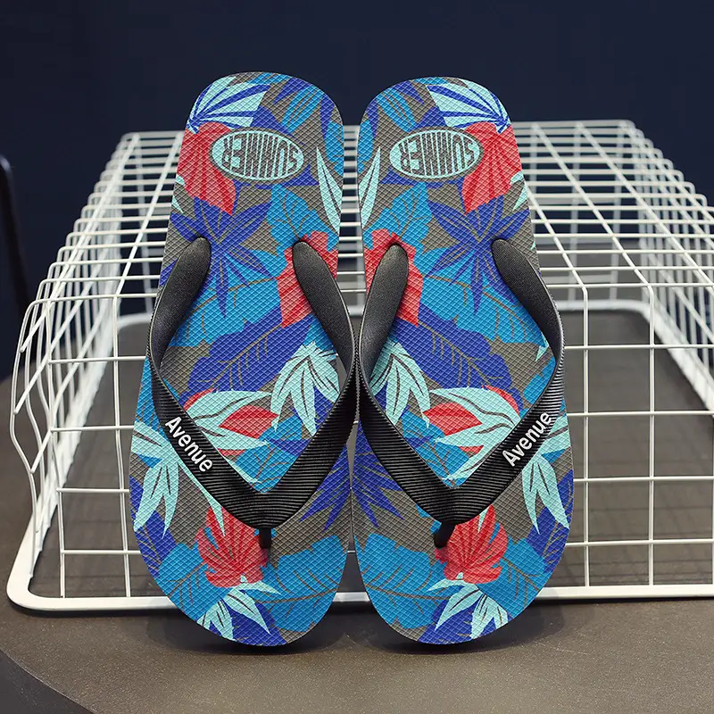 Slippers men's summer flip flops outdoor wear non-slip casual men's outdoor beach shoes flip-flops Korean style trendy internet red slippers