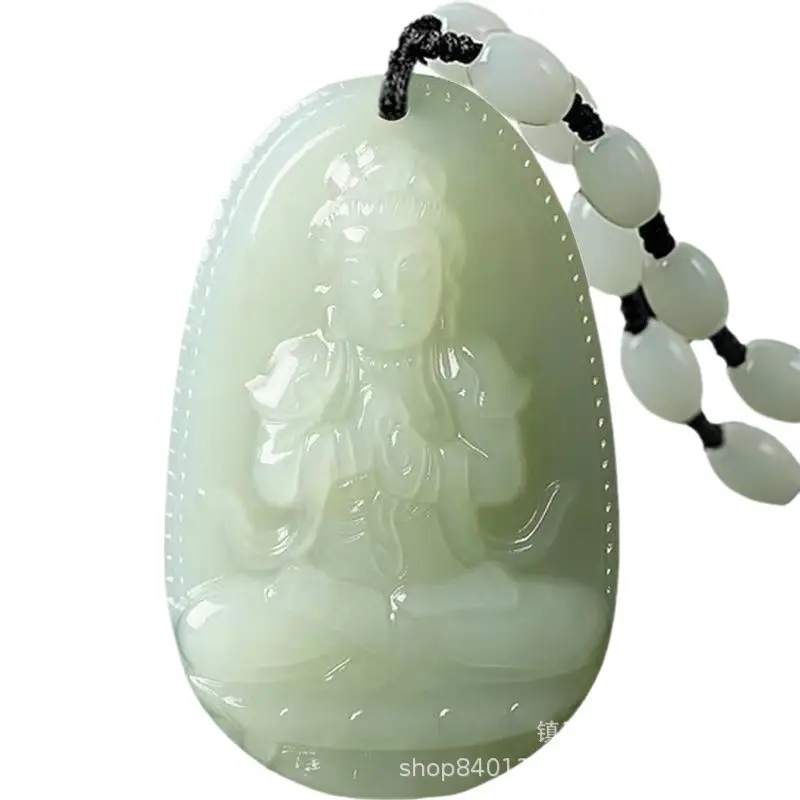 Afghan Jade 8 Patron Buddha Necklace with Zodiac Design - Image 13