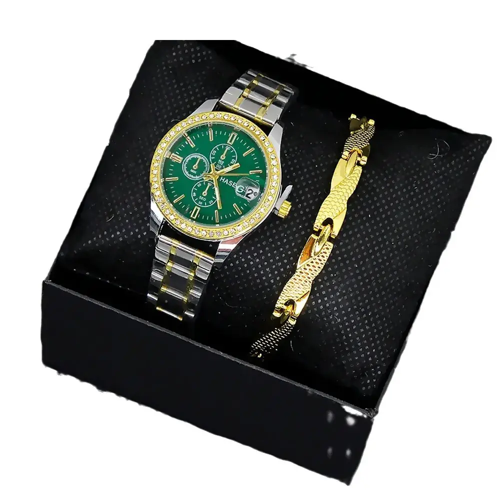 Women's Gold & Silver Bracelet Watch Set for Women - Image 29