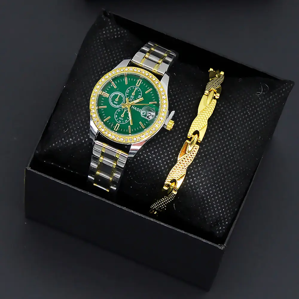Women's Gold & Silver Bracelet Watch Set for Women — feature 5