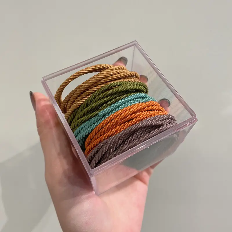 New Rubber Band All-Match Head Rope Autumn Winter High Elastic Durable Ponytail Rubber Band Girls Tie Head Hair Accessories Wholesale