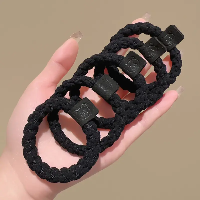 New Rubber Band All-Match Head Rope Autumn Winter High Elastic Durable Ponytail Rubber Band Girls Tie Head Hair Accessories Wholesale