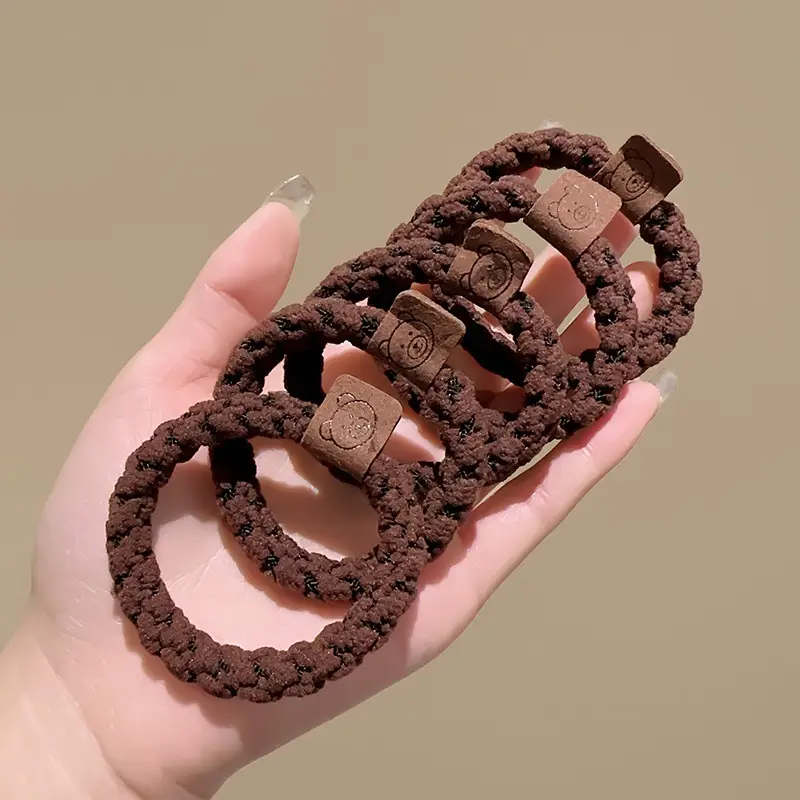 New Rubber Band All-Match Head Rope Autumn Winter High Elastic Durable Ponytail Rubber Band Girls Tie Head Hair Accessories Wholesale
