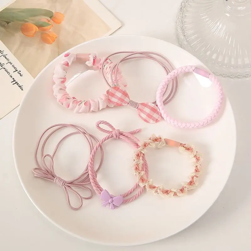 New Rubber Band All-Match Head Rope Autumn Winter High Elastic Durable Ponytail Rubber Band Girls Tie Head Hair Accessories Wholesale