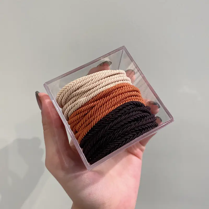 New Rubber Band All-Match Head Rope Autumn Winter High Elastic Durable Ponytail Rubber Band Girls Tie Head Hair Accessories Wholesale