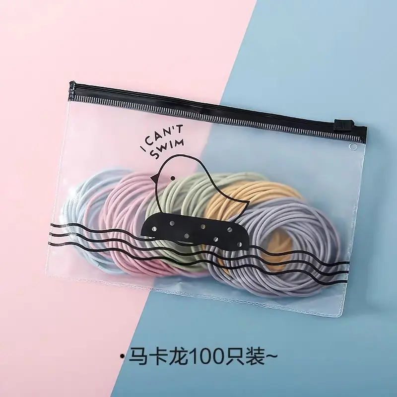 New Rubber Band All-Match Head Rope Autumn Winter High Elastic Durable Ponytail Rubber Band Girls Tie Head Hair Accessories Wholesale