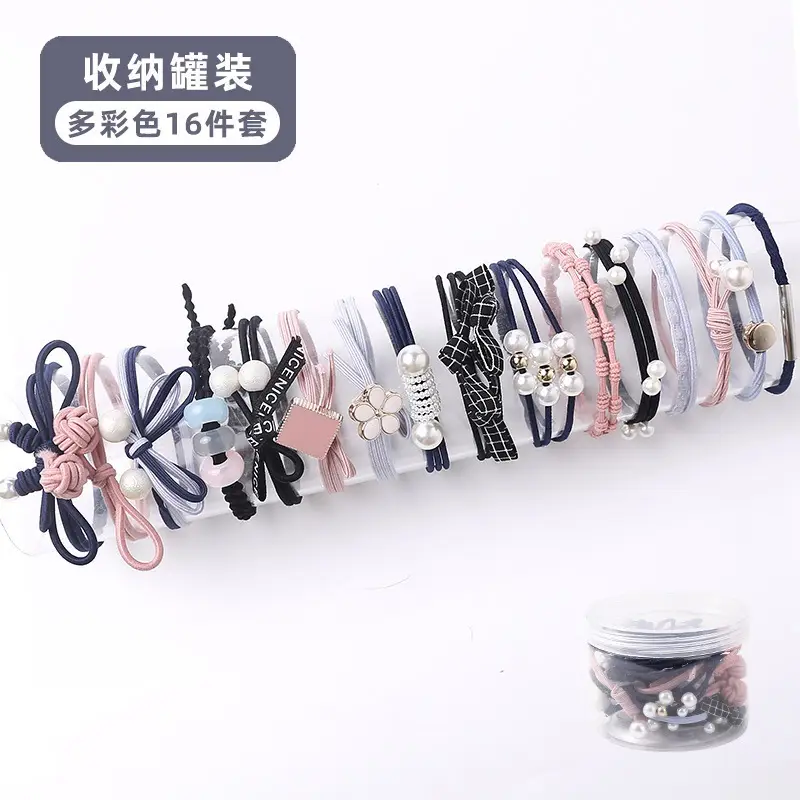 New Rubber Band All-Match Head Rope Autumn Winter High Elastic Durable Ponytail Rubber Band Girls Tie Head Hair Accessories Wholesale