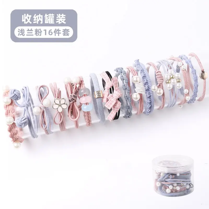 New Rubber Band All-Match Head Rope Autumn Winter High Elastic Durable Ponytail Rubber Band Girls Tie Head Hair Accessories Wholesale