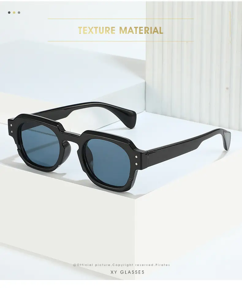 Men Retro Square Sunglasses Green Brown β feature 2