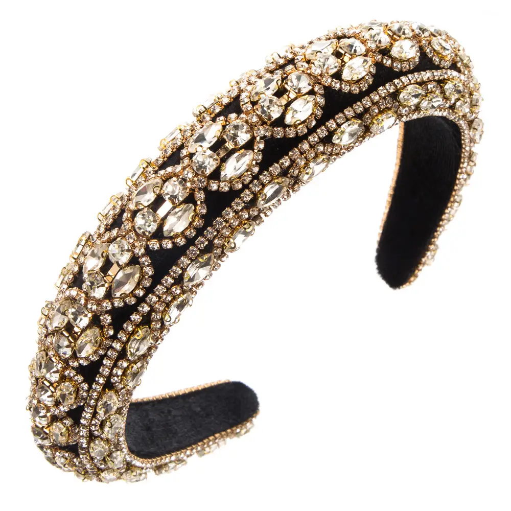 Elegant Colorized Glass Diamond Headband for Women - Image 9
