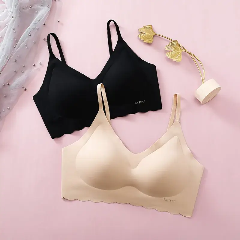 Women's Seamless Sling Bra with Latex Coaster - Image 6