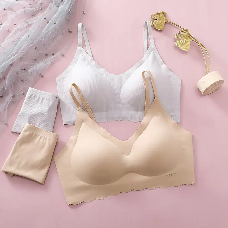 Women's Seamless Sling Bra with Latex Coaster - Image 7