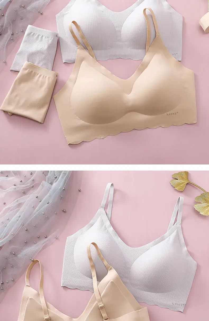 Women's Seamless Sling Bra with Latex Coaster — feature 11
