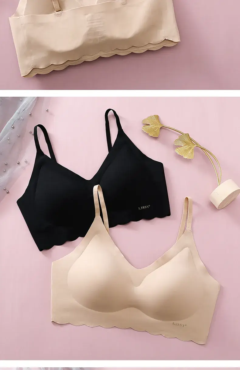 Women's Seamless Sling Bra with Latex Coaster — feature 12