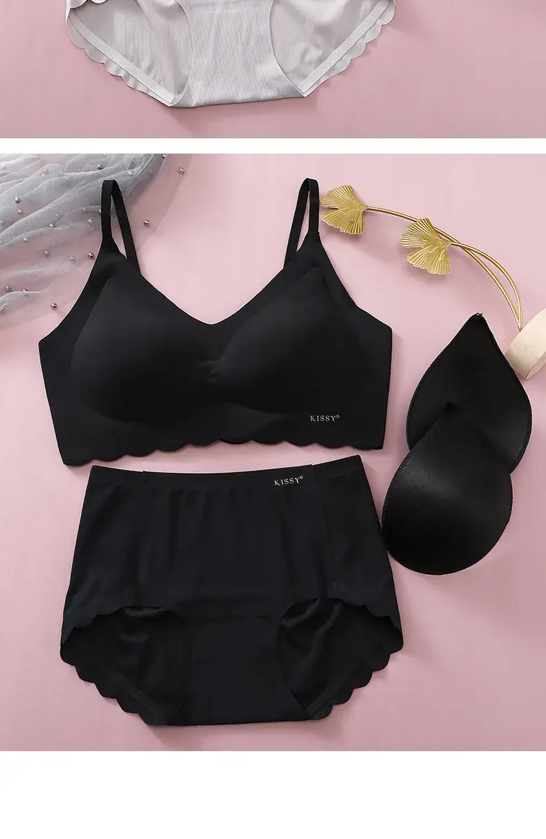 Women's Seamless Sling Bra with Latex Coaster — feature 15