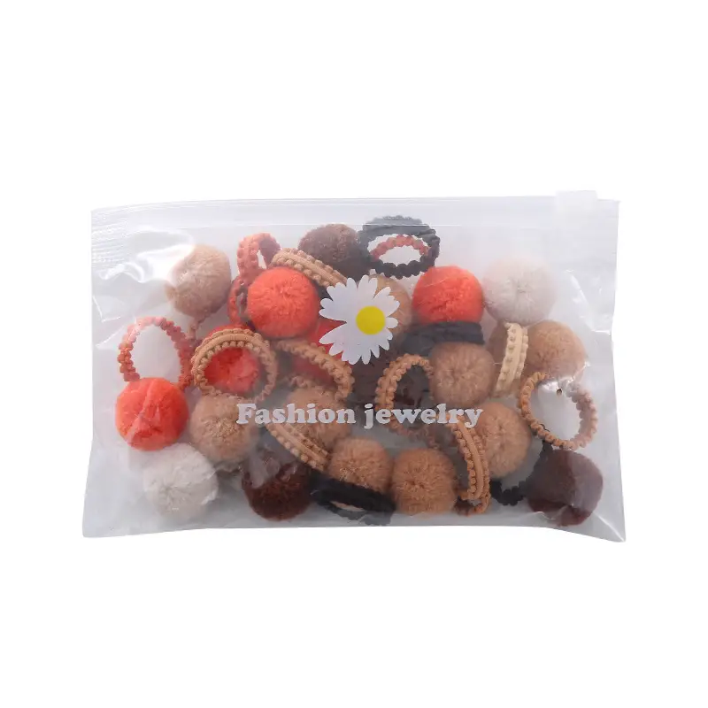 Children's Plush Ball Hair Bands for Girls - Image 10