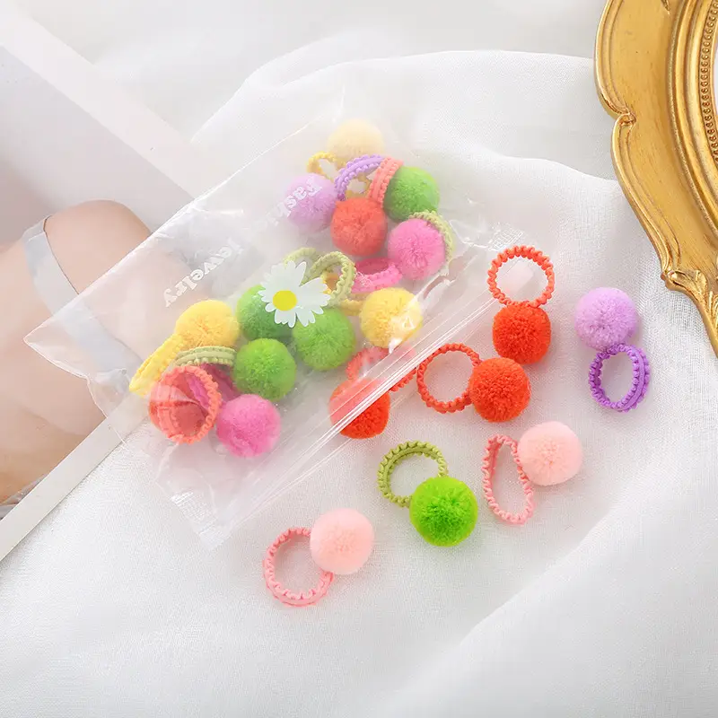 Children's Plush Ball Hair Bands for Girls — feature 10