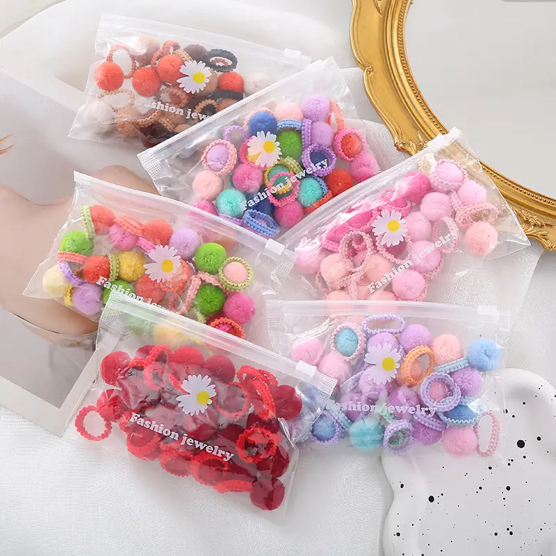 Children's Plush Ball Hair Bands for Girls — feature 3