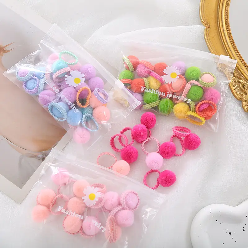 Children's Plush Ball Hair Bands for Girls — feature 6