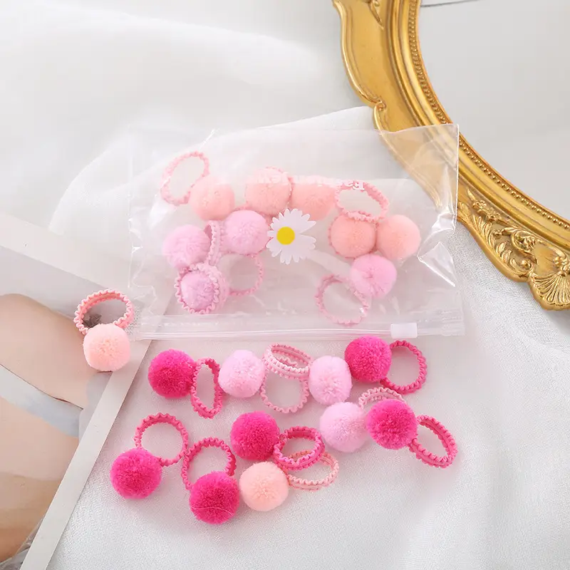 Children's Plush Ball Hair Bands for Girls — feature 7