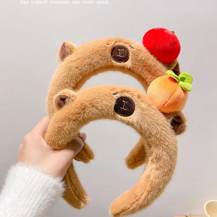 Plush Skull Top Headband for Girls Women Autumn Winter - Image 7