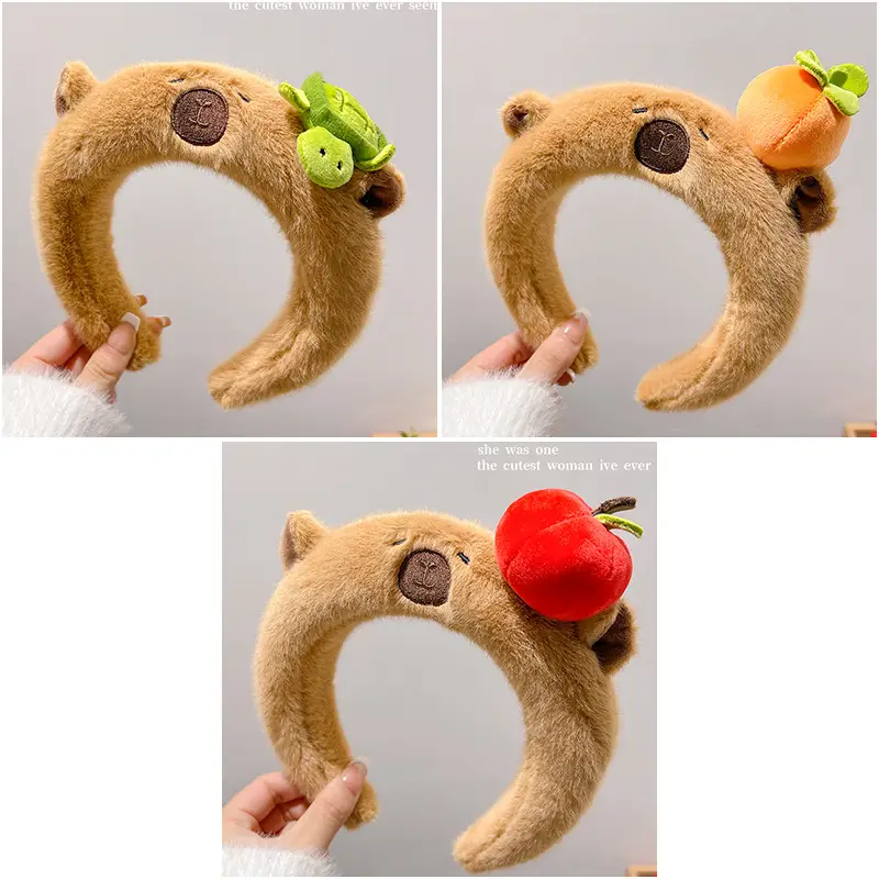 Plush Skull Top Headband for Girls Women Autumn Winter — feature 11