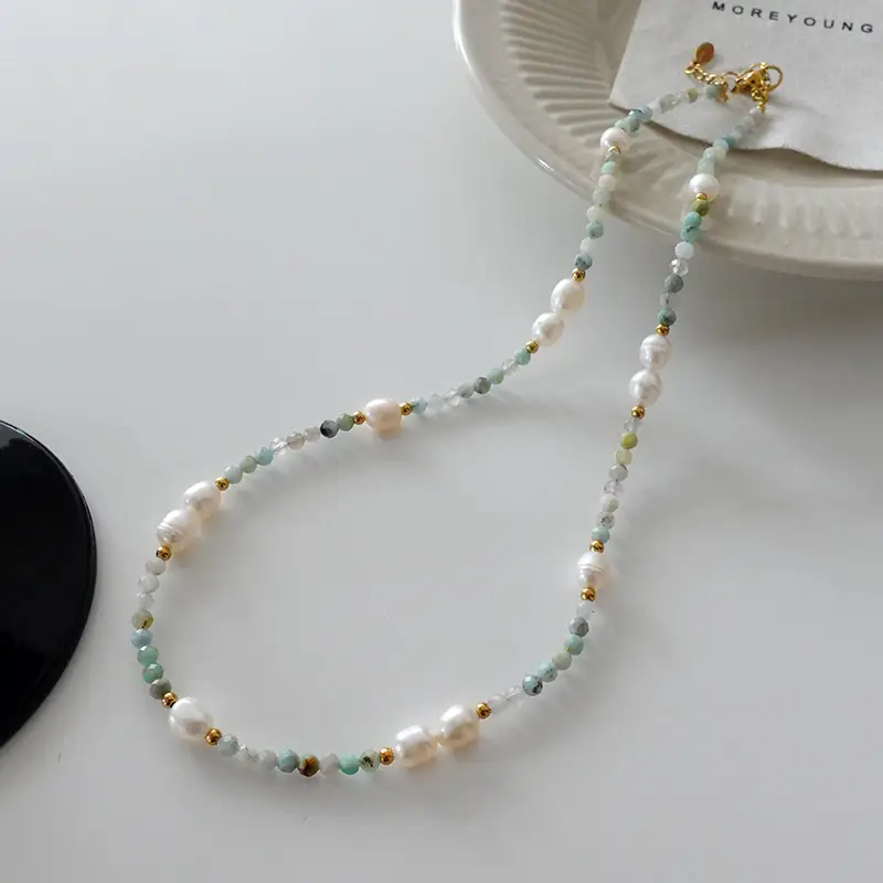 Dunhuang New Chinese Style Necklace Women's Beaded Natural Stone Agate High-grade Woolen Chain Red Stacked Antique Clavicle Chain - Image 19