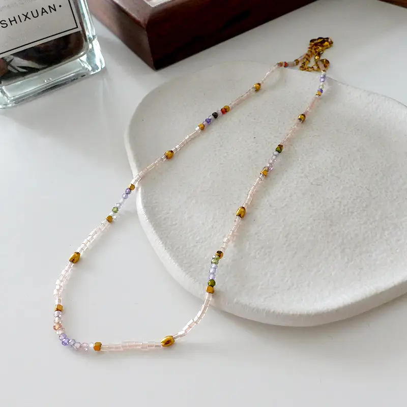 Dunhuang New Chinese Style Necklace Women's Beaded Natural Stone Agate High-grade Woolen Chain Red Stacked Antique Clavicle Chain - Image 24