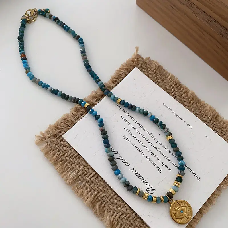 Dunhuang New Chinese Style Necklace Women's Beaded Natural Stone Agate High-grade Woolen Chain Red Stacked Antique Clavicle Chain - Image 25