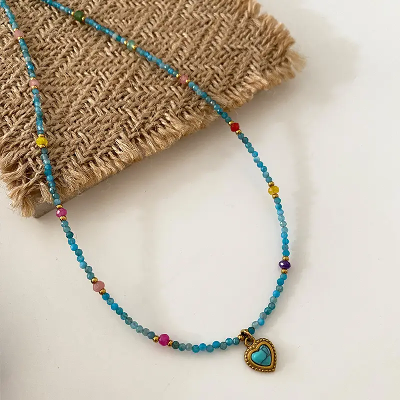 Dunhuang New Chinese Style Necklace Women's Beaded Natural Stone Agate High-grade Woolen Chain Red Stacked Antique Clavicle Chain - Image 35