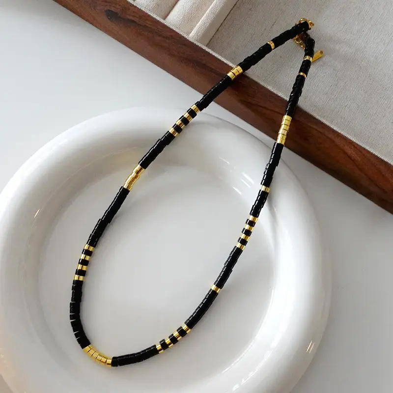 Dunhuang New Chinese Style Necklace Women's Beaded Natural Stone Agate High-grade Woolen Chain Red Stacked Antique Clavicle Chain - Image 41