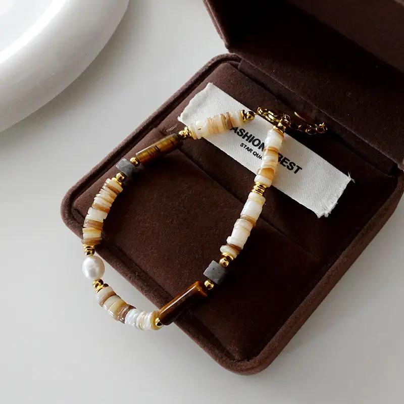 Dunhuang New Chinese Style Necklace Women's Beaded Natural Stone Agate High-grade Woolen Chain Red Stacked Antique Clavicle Chain - Image 52