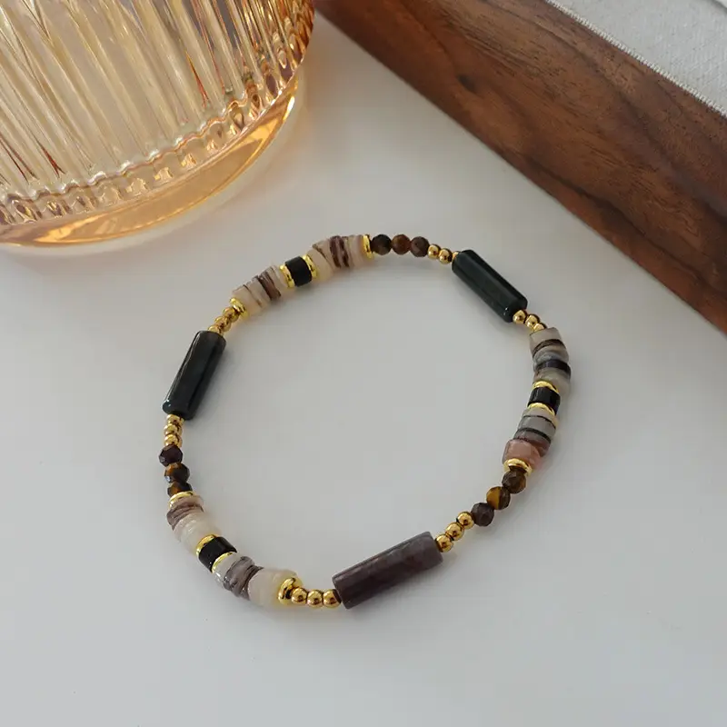 Dunhuang New Chinese Style Necklace Women's Beaded Natural Stone Agate High-grade Woolen Chain Red Stacked Antique Clavicle Chain - Image 61