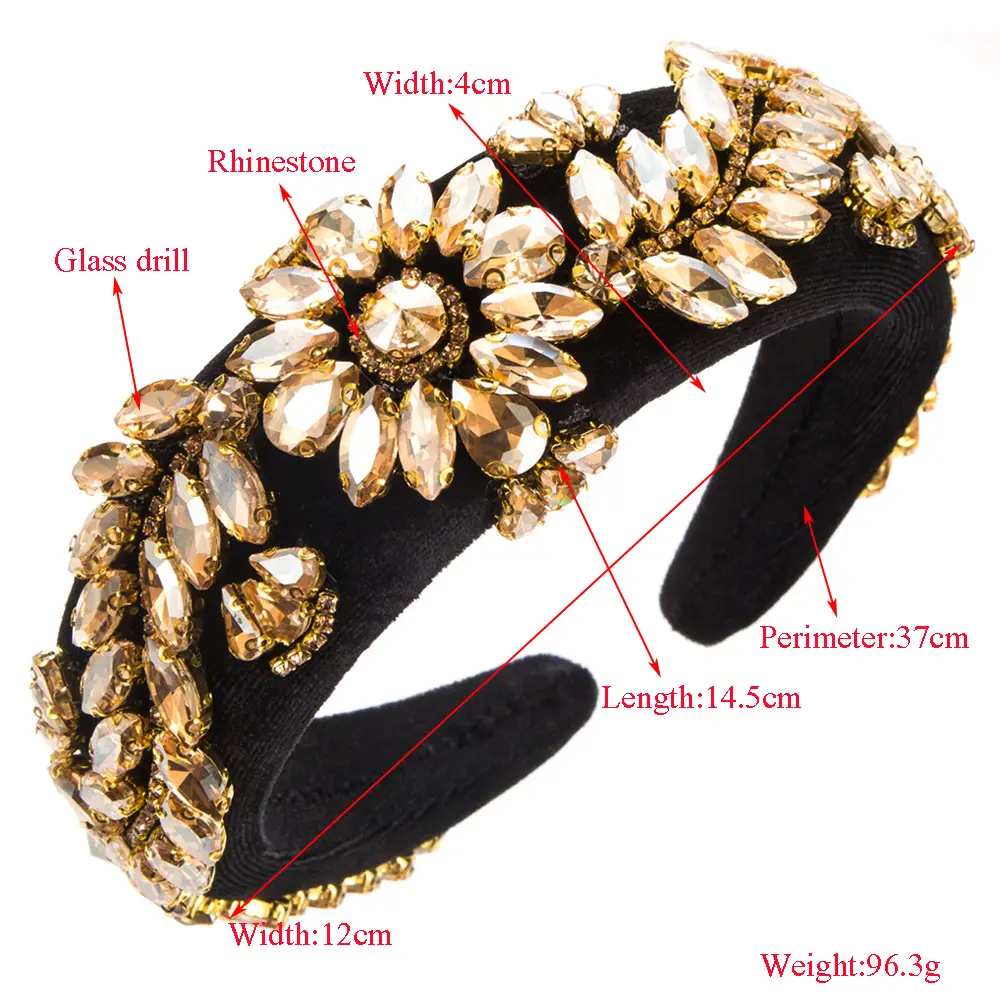 Cross-Brand Baroque Crystal Headband for Women - Image 6