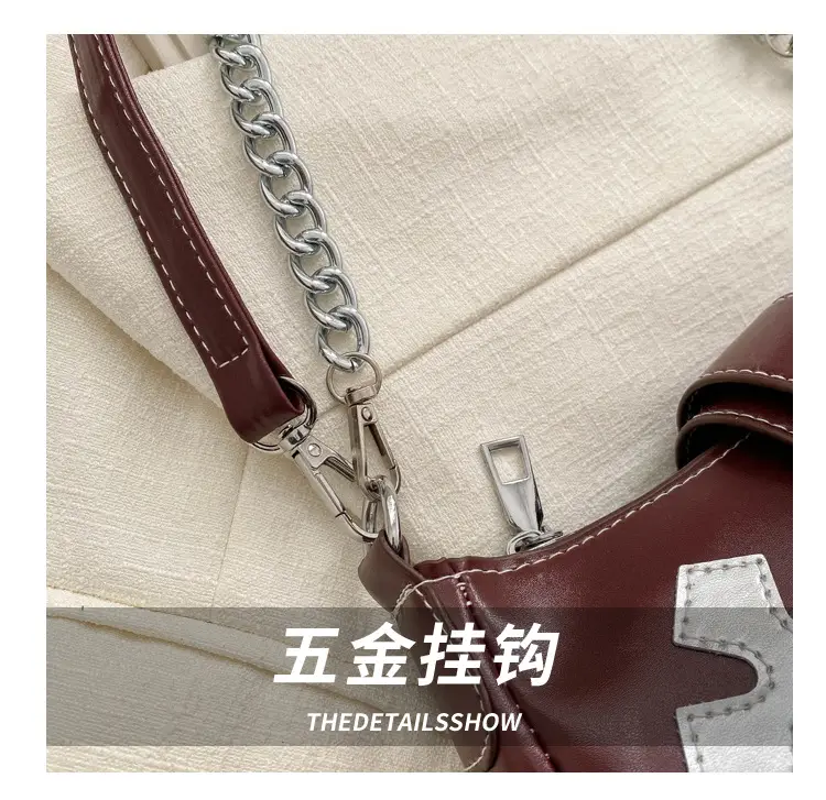Black Cross Chain Shoulder Bag for Women 2023 — feature 6