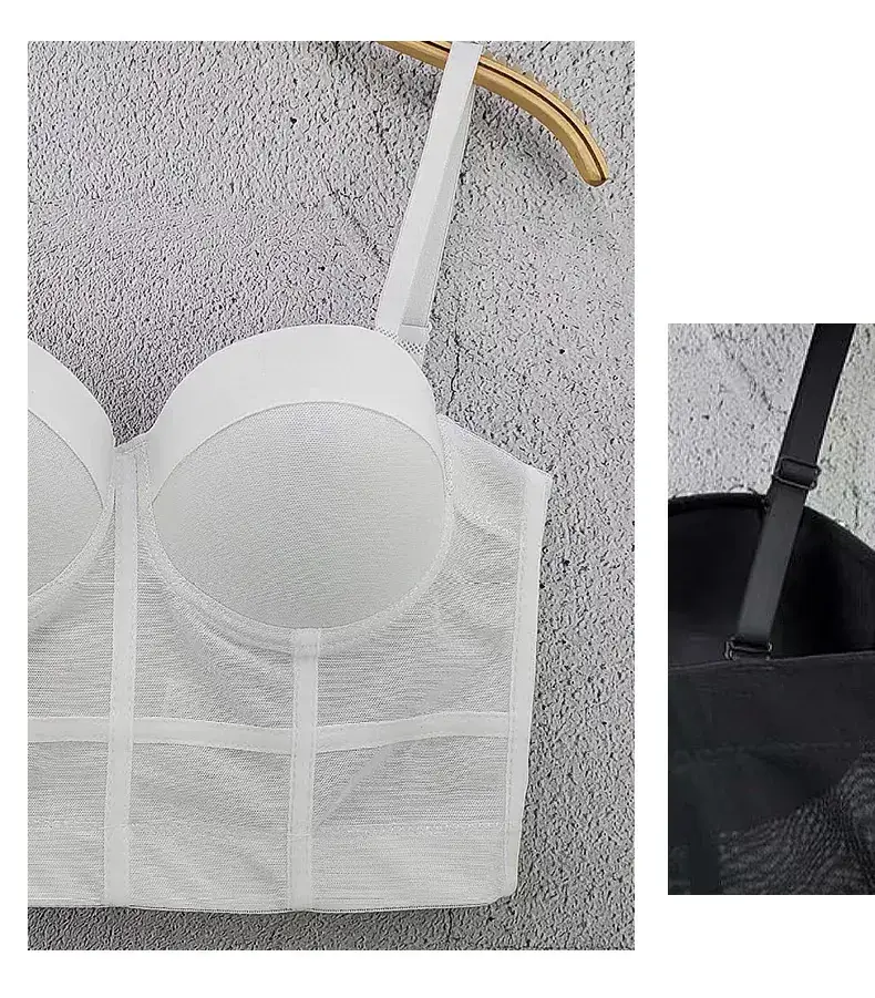 Red Fishbone Push Up Bra Underwear Sling Women — feature 14