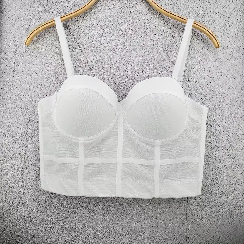 Red Fishbone Push Up Bra Underwear Sling Women - Image 3