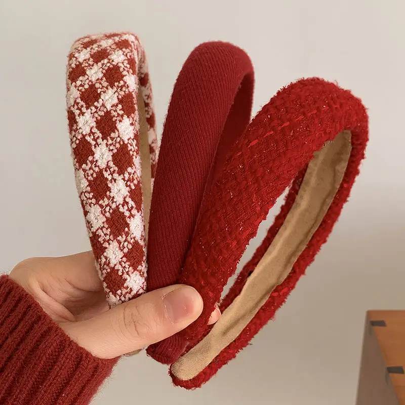 Red Velvet New Year Headband for Women 2024 - Image 23