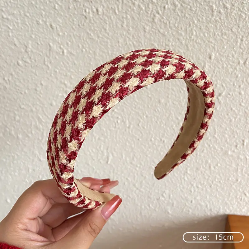 Red houndstooth