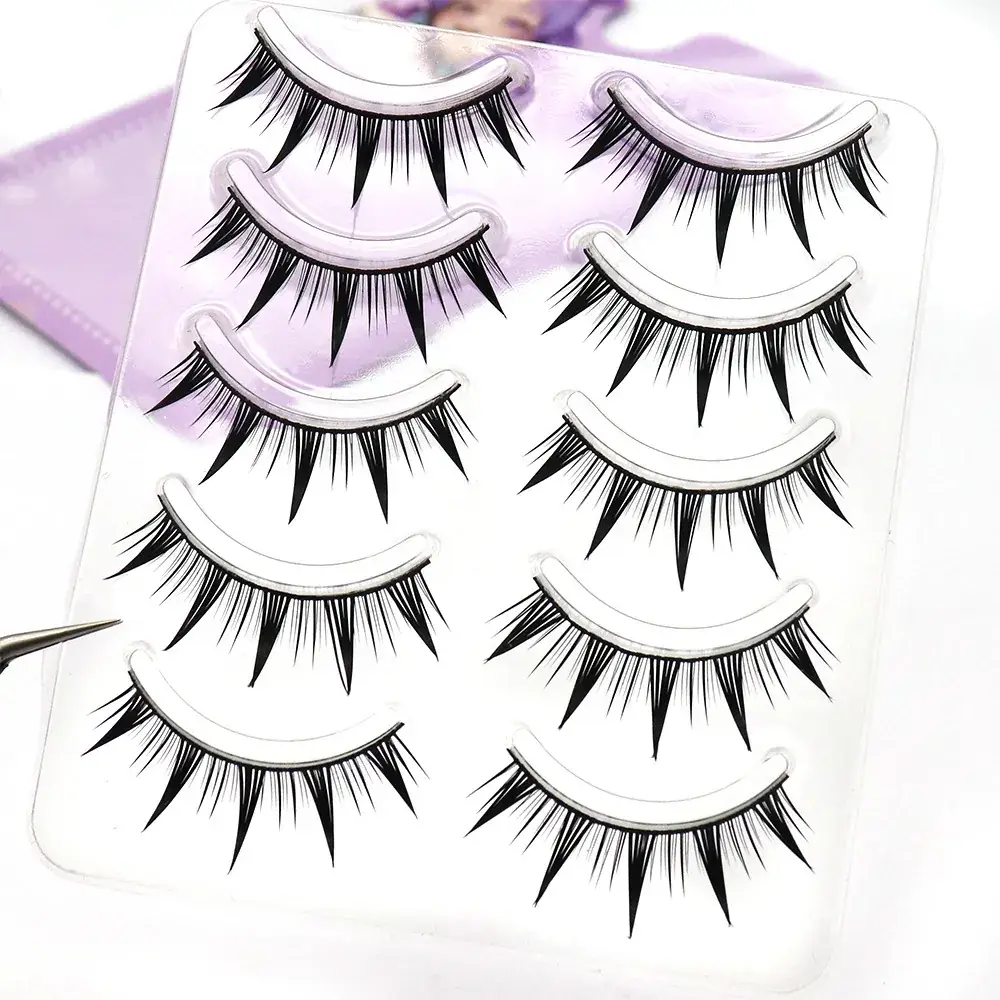 Black Thick False Eyelashes for Big Eyes - Image 9