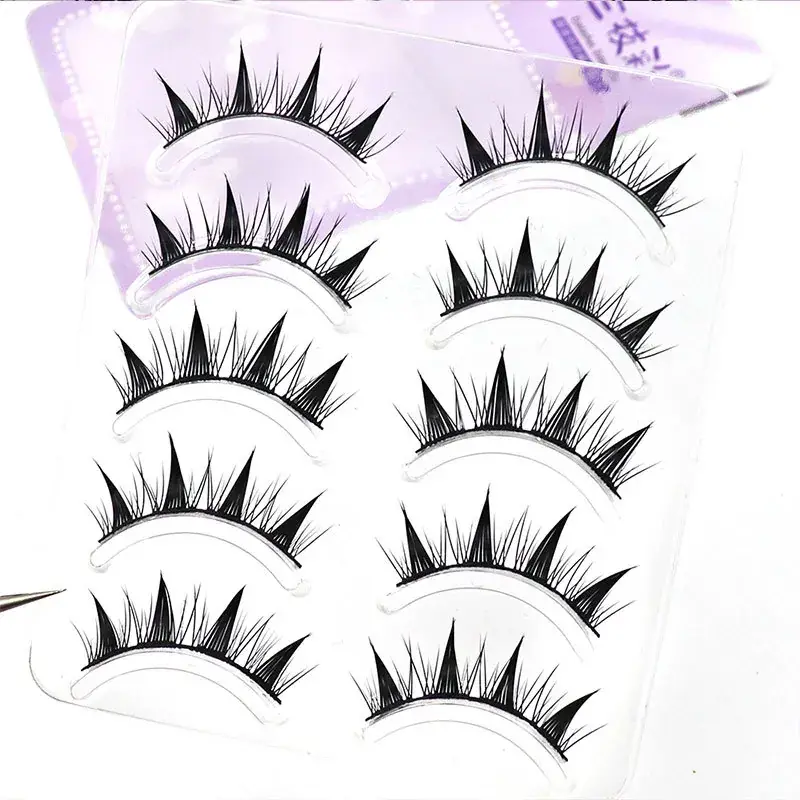 Black Thick False Eyelashes for Big Eyes - Image 3