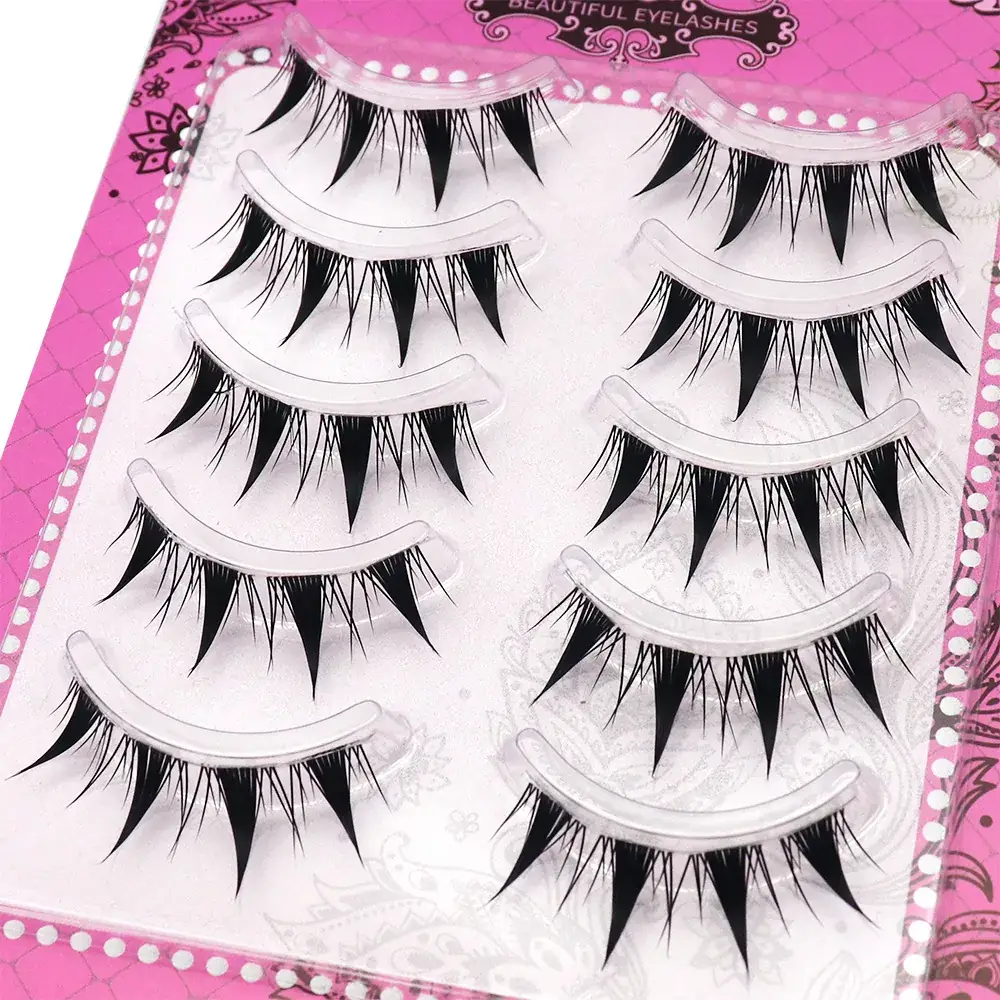 Black Thick False Eyelashes for Big Eyes - Image 6