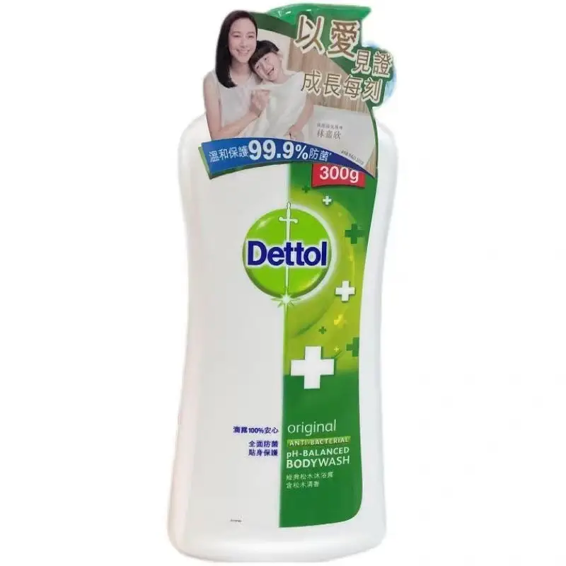 Hong Kong style drop shower gel classic pine antibacterial body shower gel affordable large capacity Family Pack 950ml