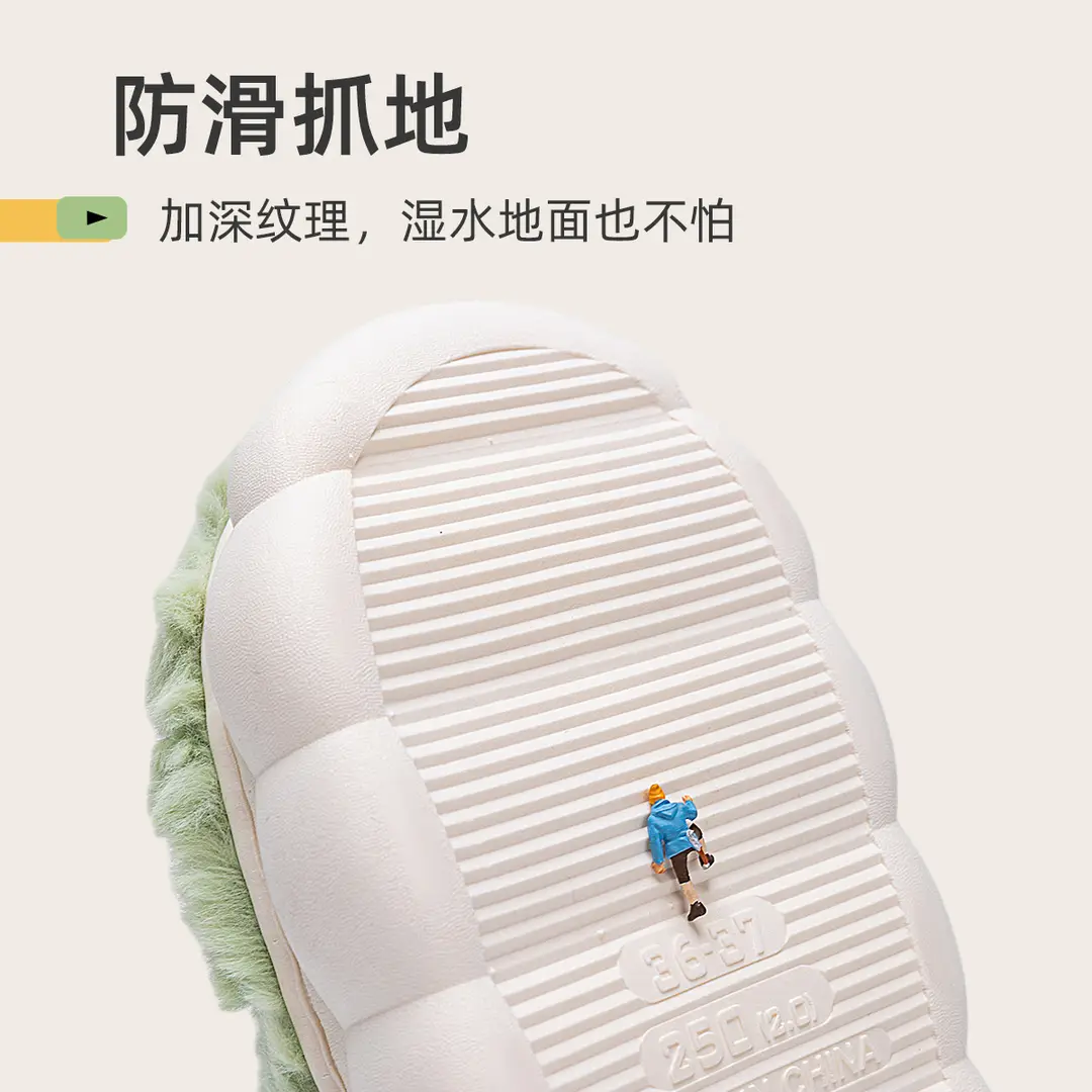 Lidani Mao Mao cotton shoes women's autumn and winter indoor home warm fleece-lined 2023 new bag heel outerwear cotton shoes men