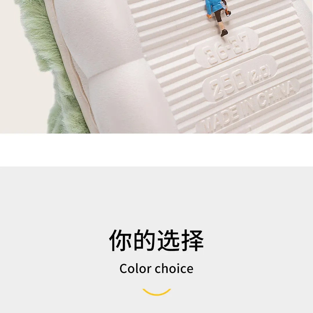 Lidani Mao Mao cotton shoes women's autumn and winter indoor home warm fleece-lined 2023 new bag heel outerwear cotton shoes men — feature 13