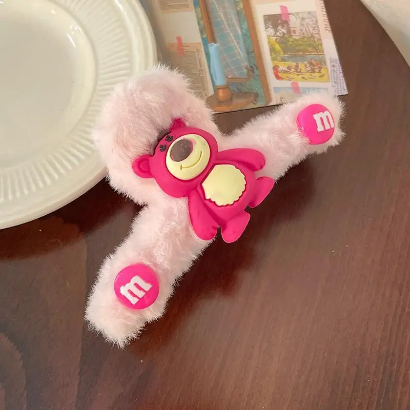 Cute Plush Bear Clip for Women Autumn Winter Hairpin - Image 2