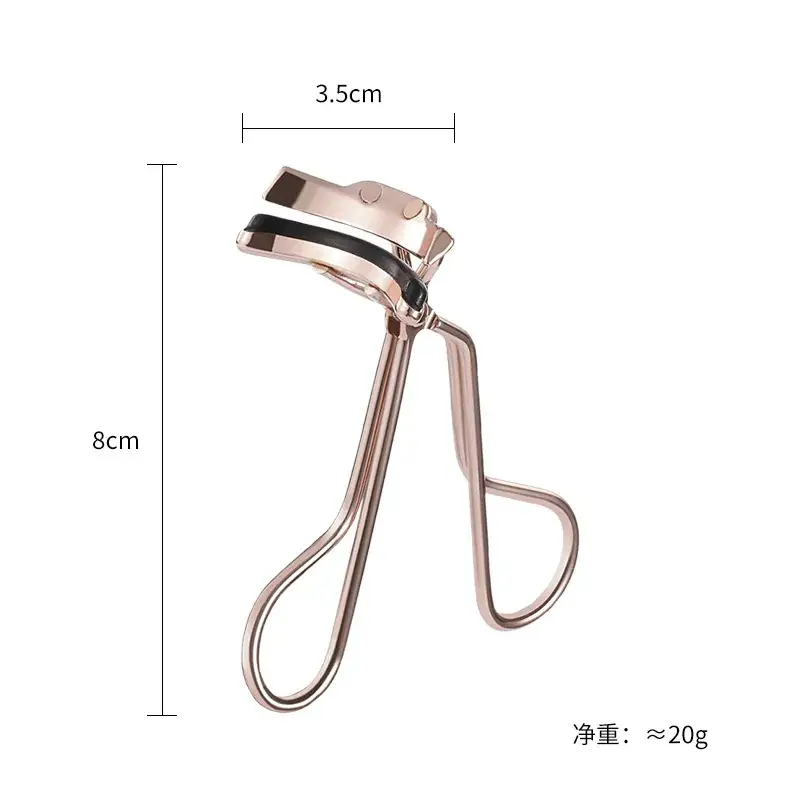 Stainless Steel Eyelash Curler 8cm Portable Beginner - Image 2
