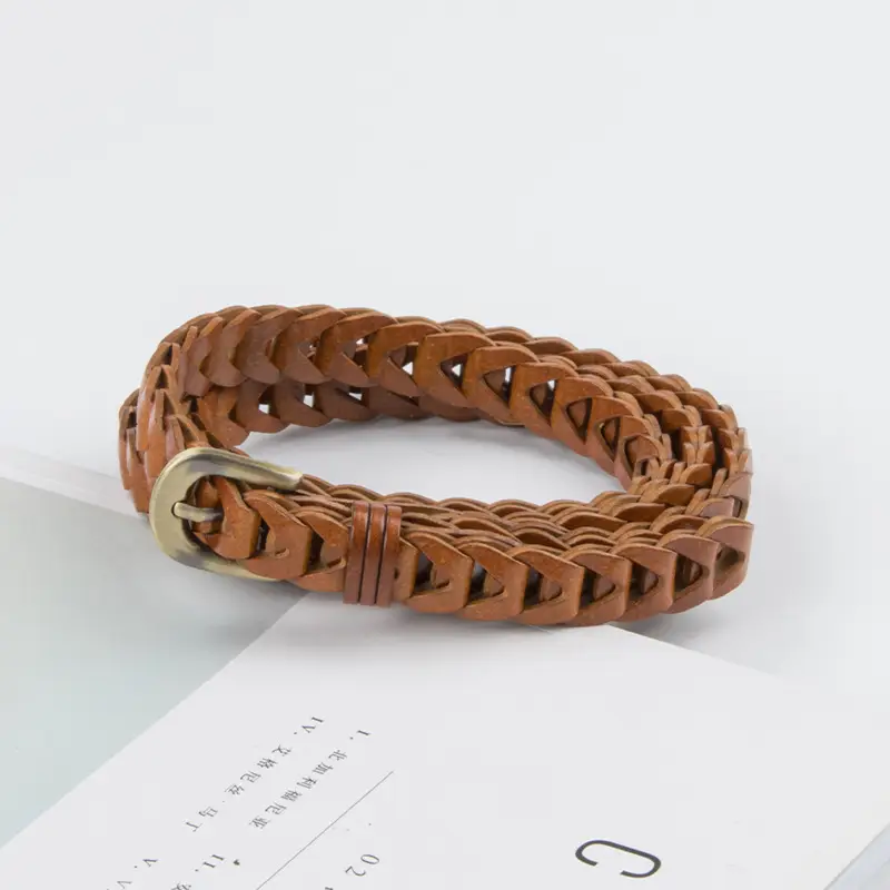 Black Knitted Vintage Belt for Women - Image 5