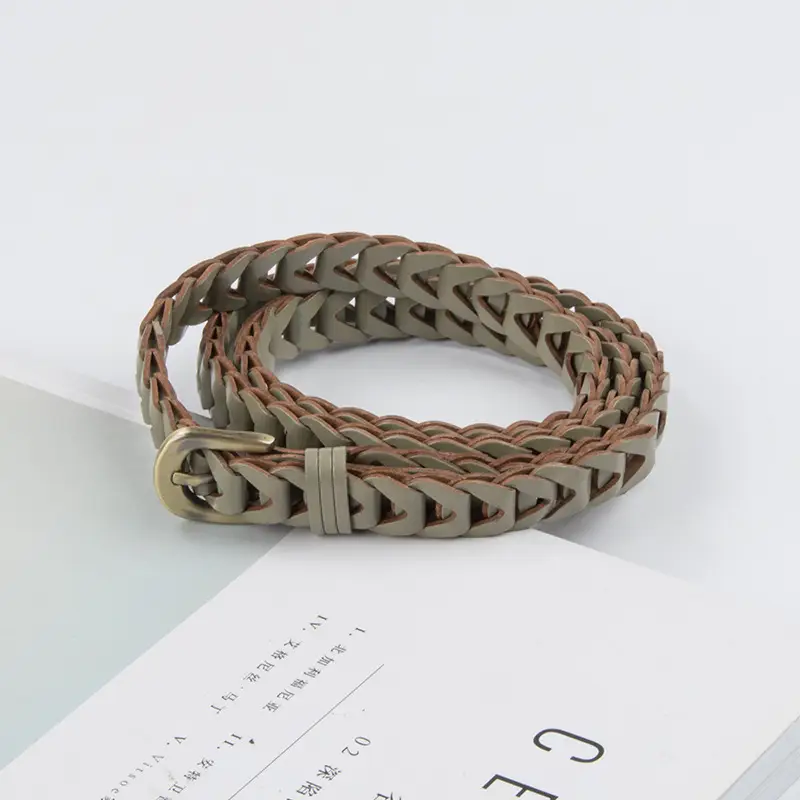 Black Knitted Vintage Belt for Women - Image 6