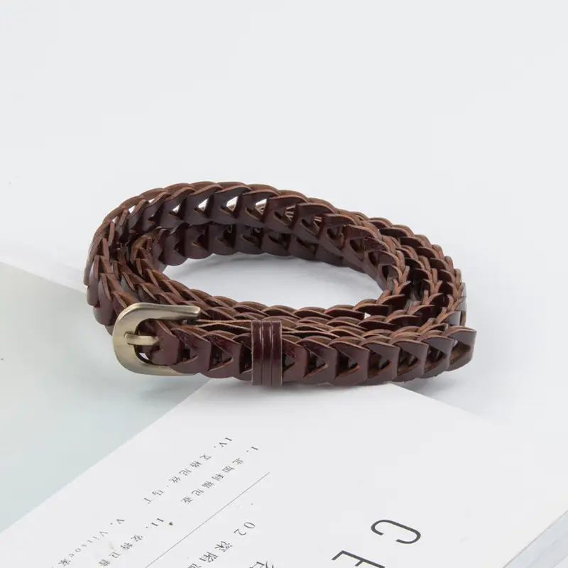 Black Knitted Vintage Belt for Women - Image 7